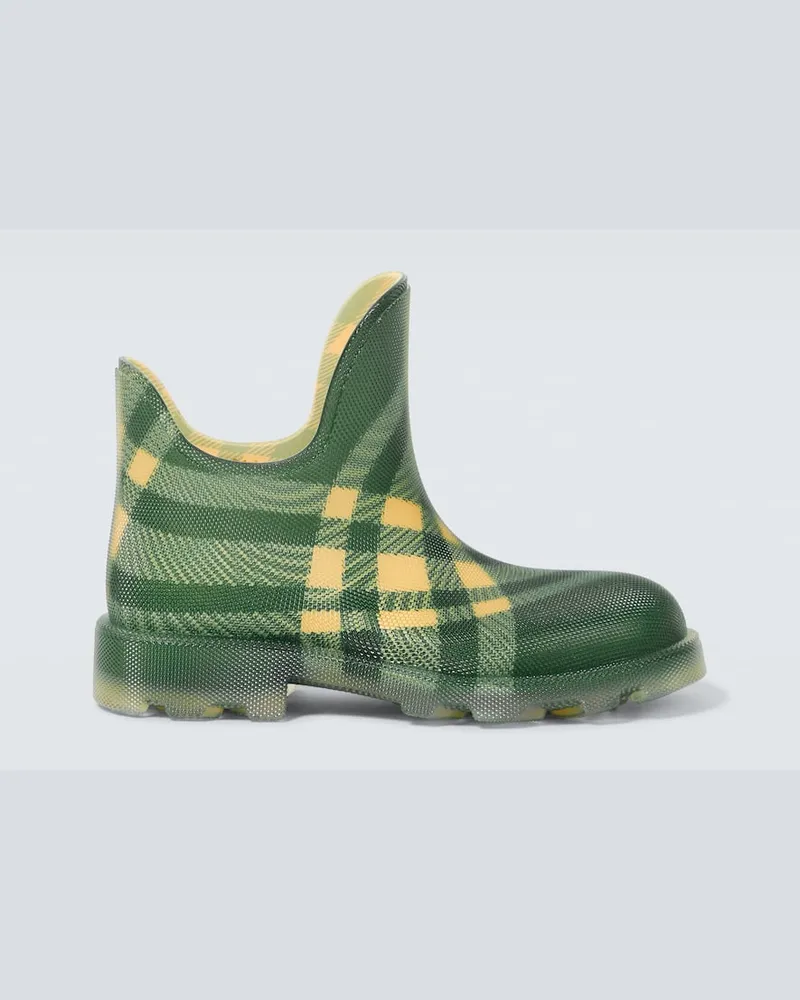 Burberry Gummistiefel Burberry Check Grün