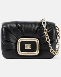 Roger Vivier Schultertasche Viv' Mini aus Leder Schwarz