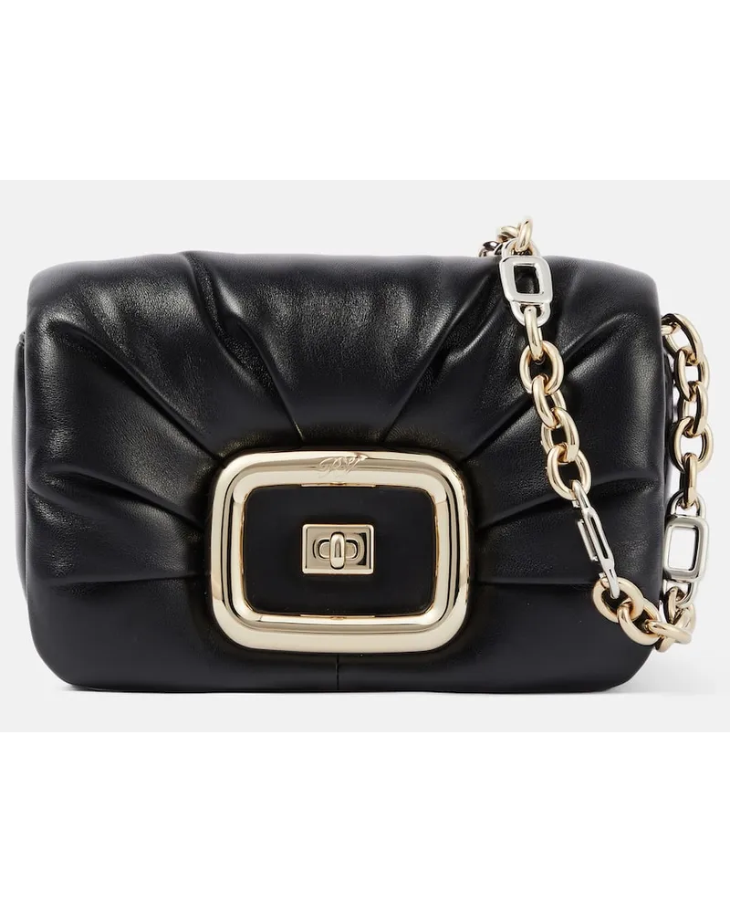 Roger Vivier Schultertasche Viv' Mini aus Leder Schwarz