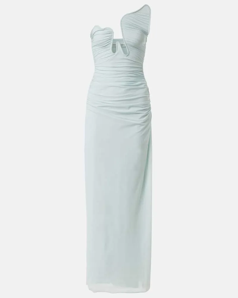 Christopher Esber Robe Salacia aus Jersey Blau