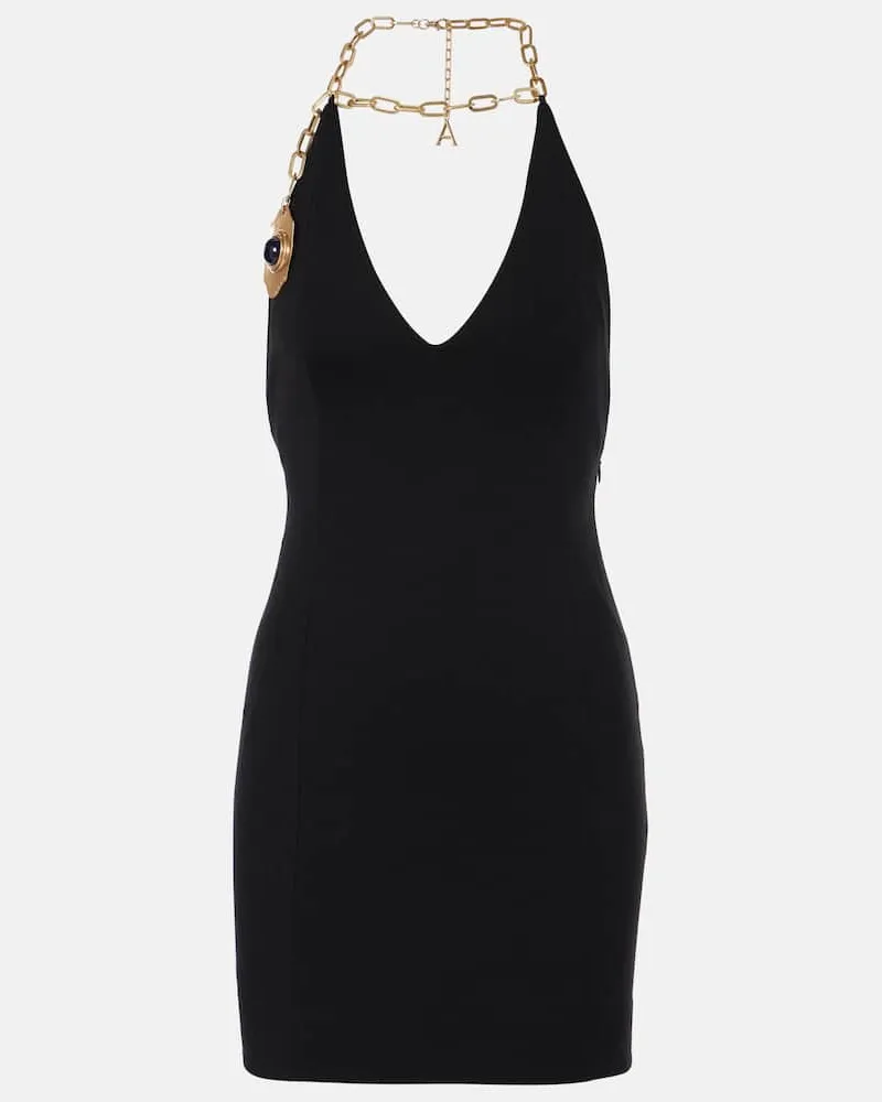 Area Minikleid Schwarz