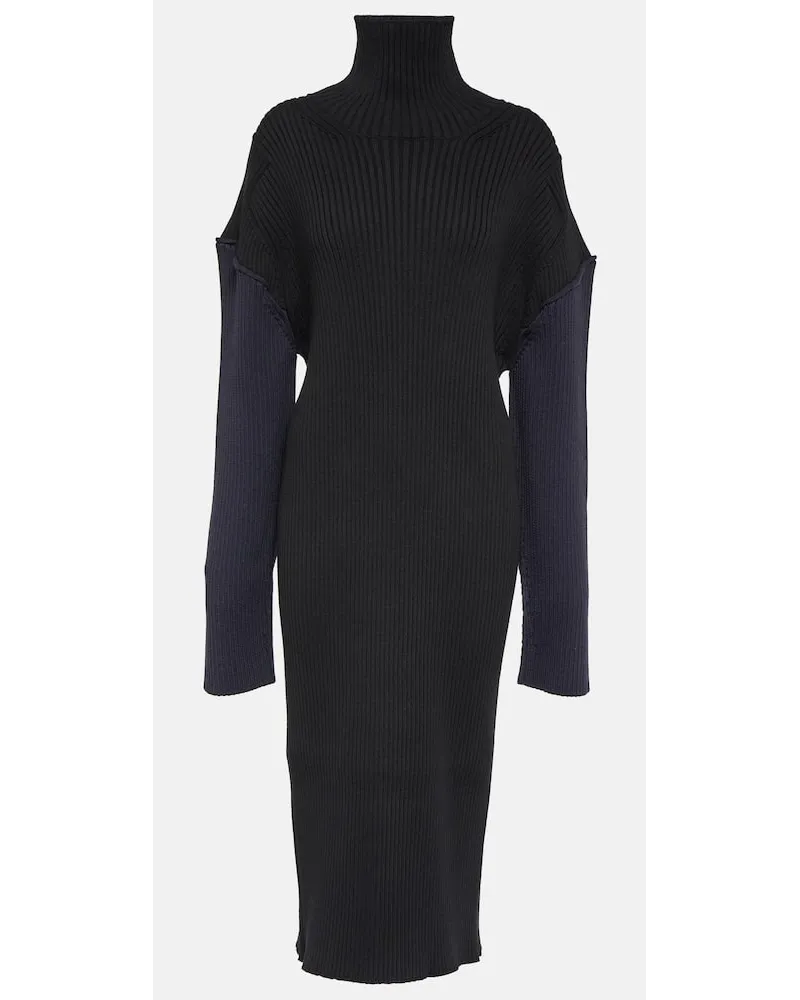 The Row Midikleid Deela aus einem Baumwollgemisch Schwarz