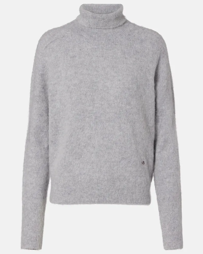 Victoria Beckham Rollkragenpullover aus einem Wollgemisch Grau