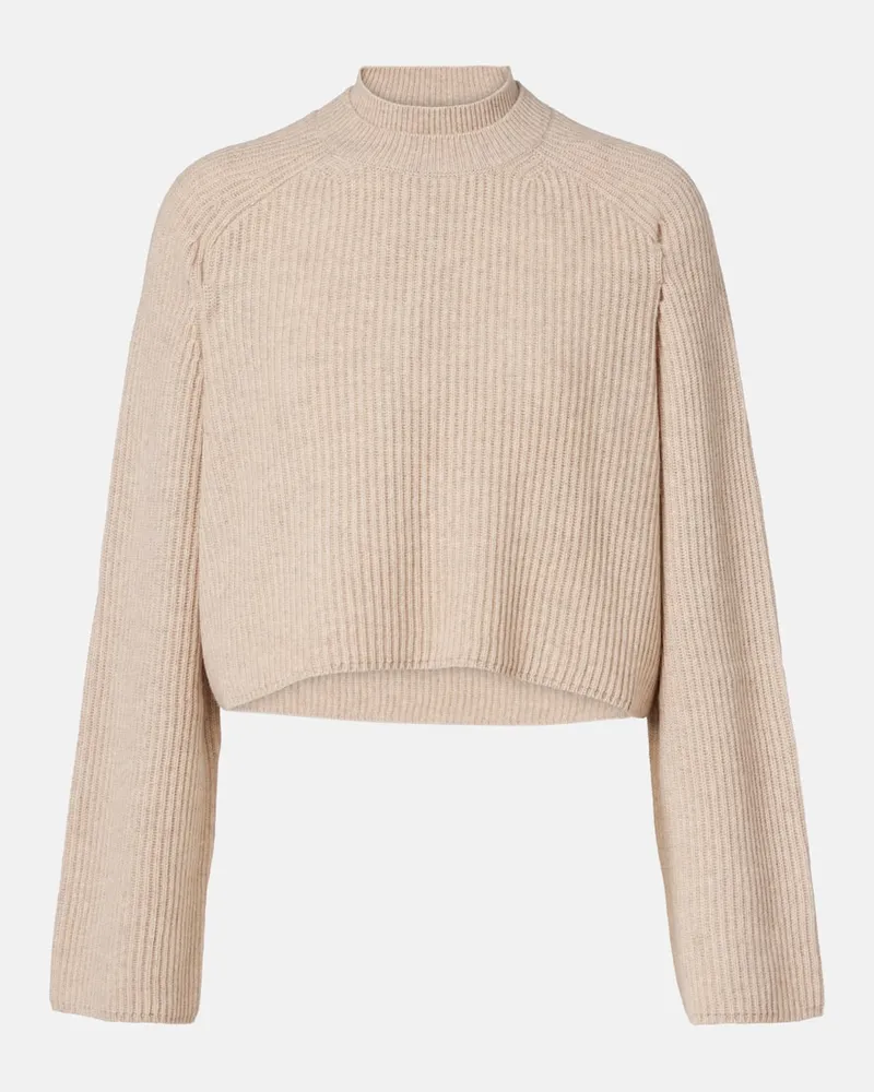 Max Mara Pullover Funale aus Wolle und Kaschmir Beige
