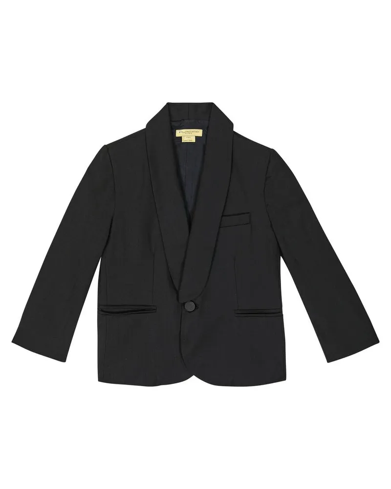 Stella McCartney Kids Blazer aus einem Wollgemisch Schwarz