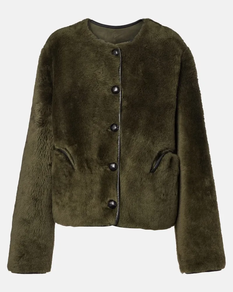 Blazé Milano Blazé Milano Wendbare Jacke aus Shearling Grün