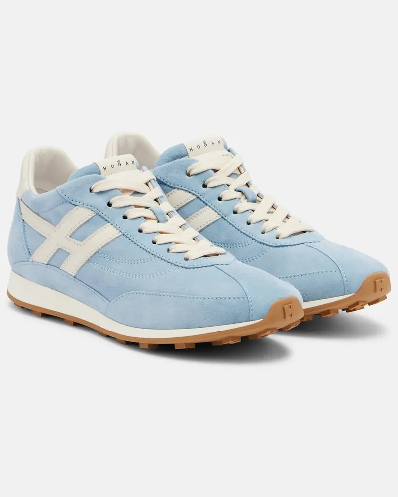 Hogan Sneakers H699 aus Veloursleder Blau