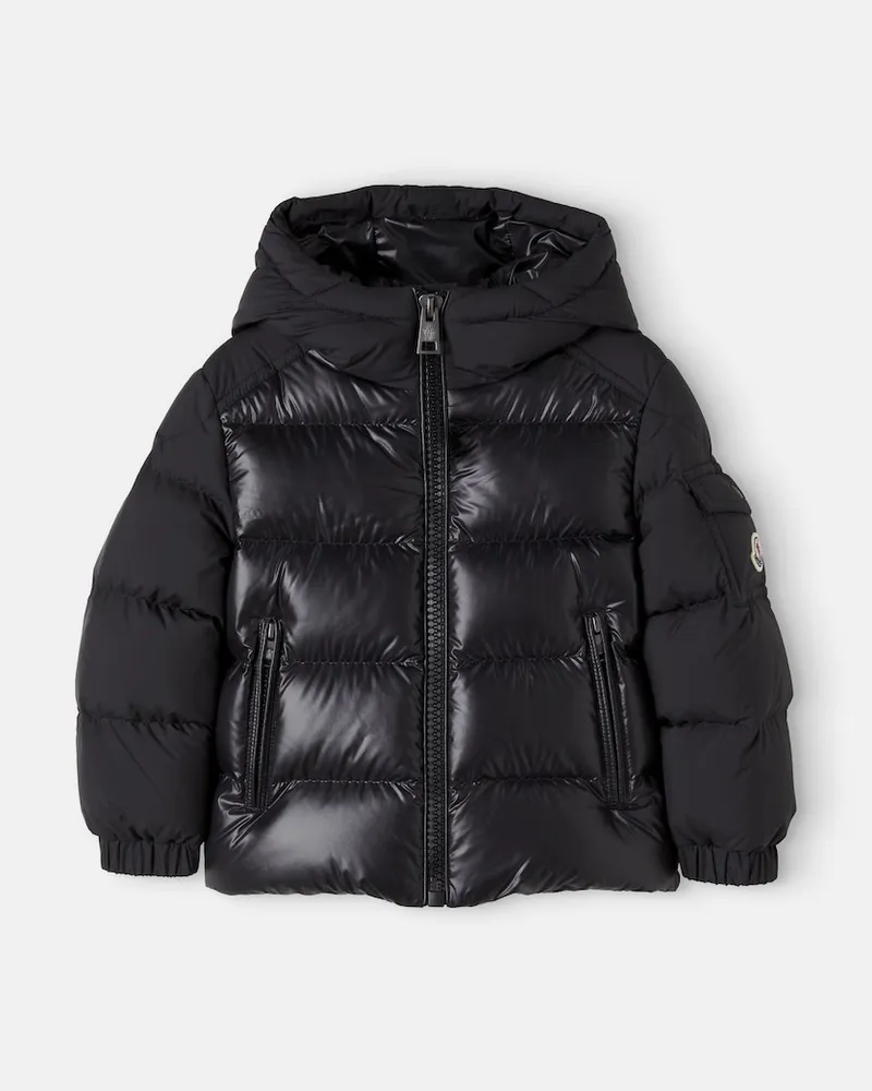 Moncler Wattierte Jacke Hyoseris aus Daunen Schwarz
