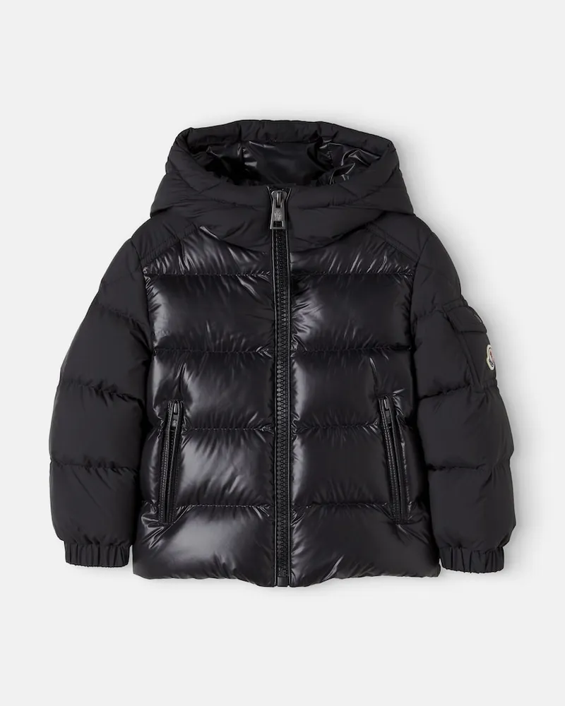 Moncler Wattierte Jacke Hyoseris aus Daunen Schwarz