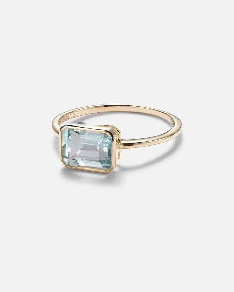 MATEO Ring aus 14kt Gelbgold mit Topas Gold