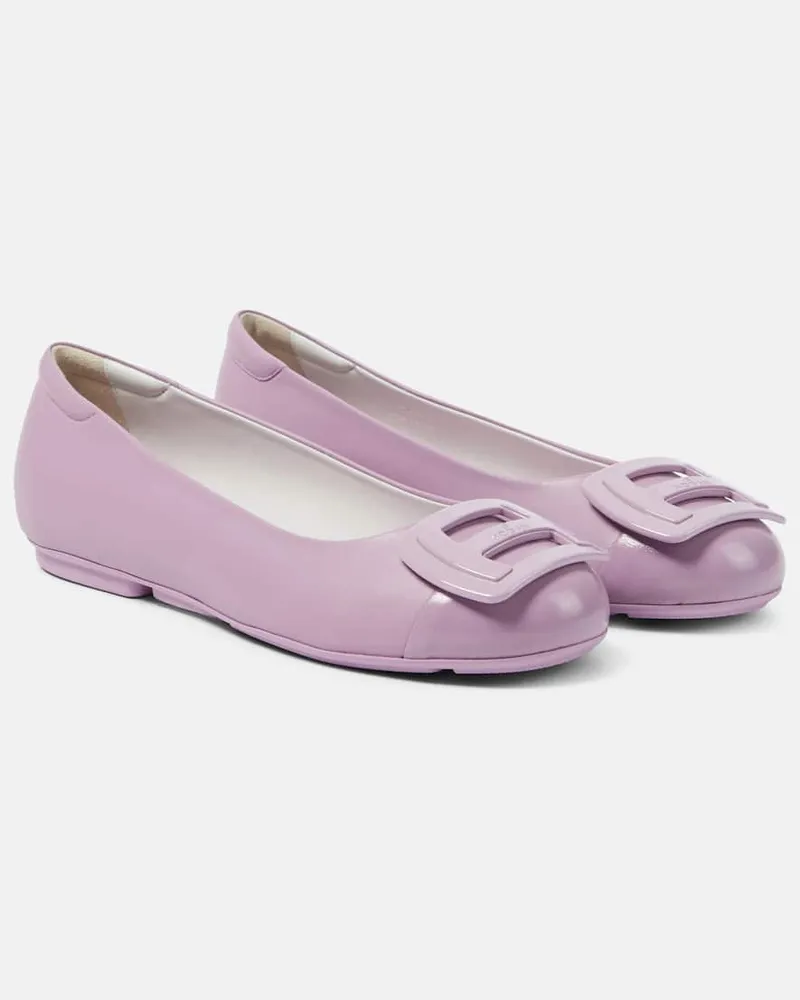 Hogan Ballerinas H661 aus Leder Rosa