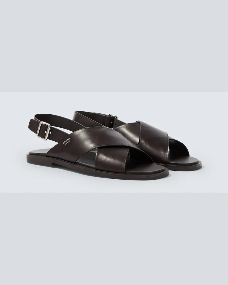 Prada Sandalen aus Leder Braun