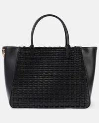 Valentino Garavani Tote VLogo Bold Large aus Leder Schwarz