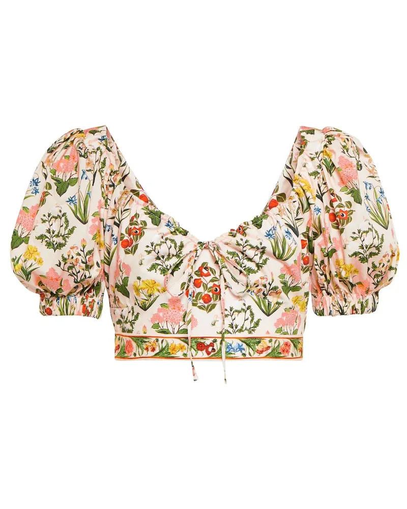 AGUA BENDITA Cropped-Top Palmarosa aus Baumwolle Multicolor