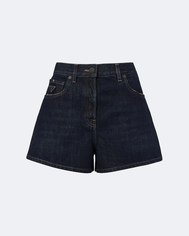 Prada Jeansshorts Blau