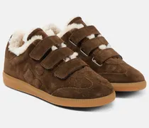 Sneakers Beth aus Veloursleder mit Shearling