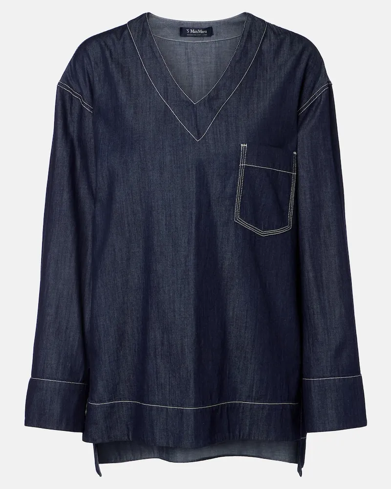 Max Mara Hemd Pace aus Denim Blau