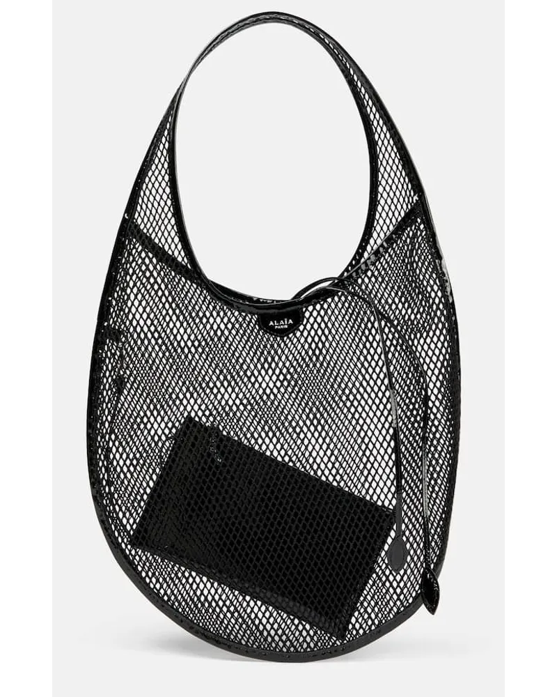 Alaïa Alaia Tote One Piece Medium aus Mesh Schwarz