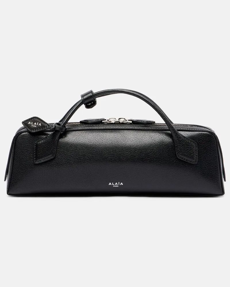 Alaïa Alaïa Clutch Le Teckel Small aus Leder Schwarz