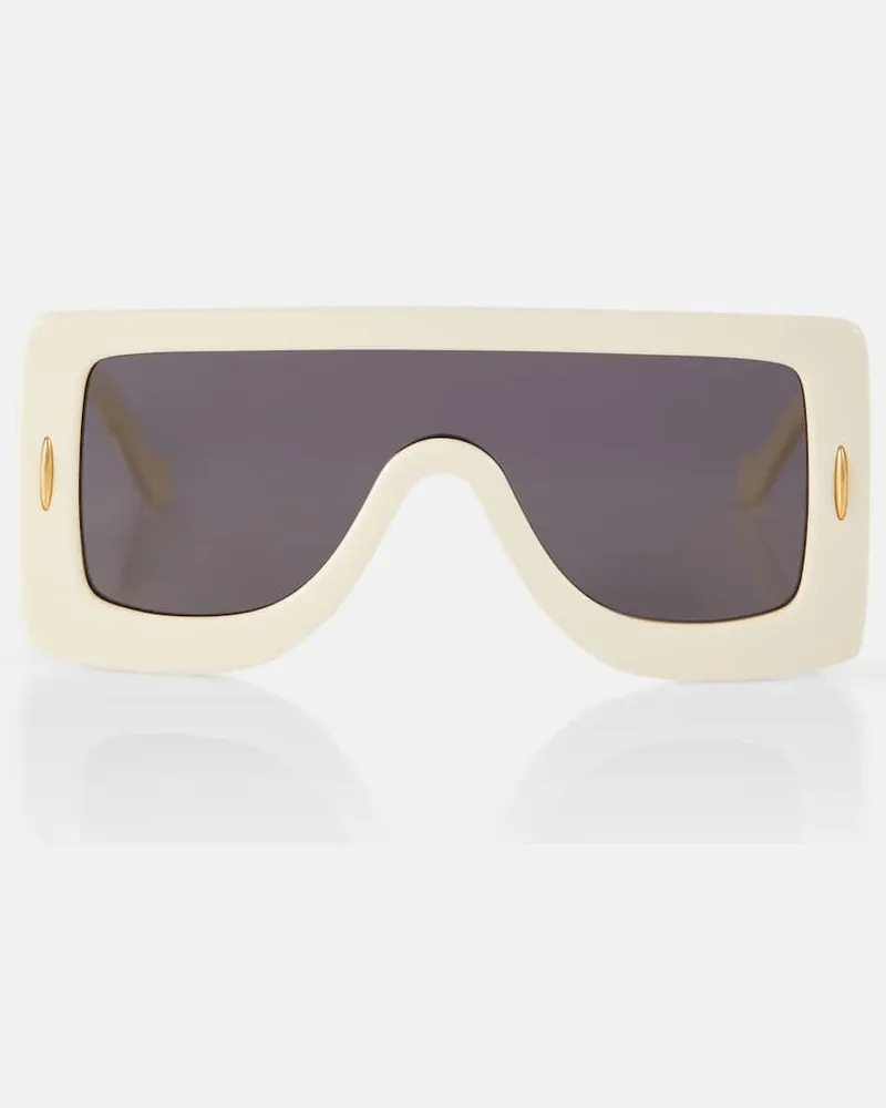 Loewe Eckige Sonnenbrille Anagram Weiß