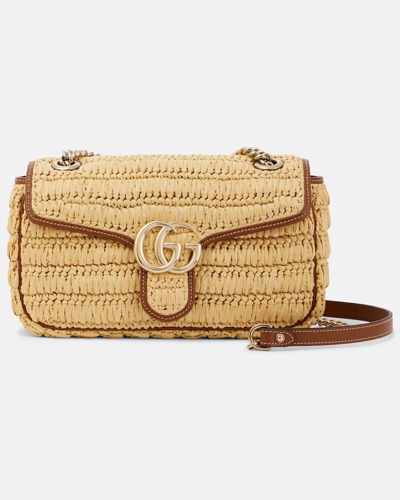 Gucci Schultertasche GG Marmont Medium Beige