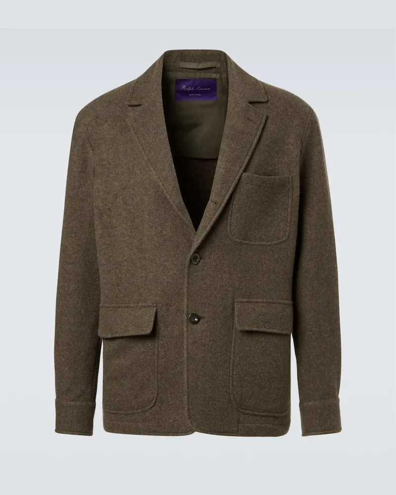 Ralph Lauren Mantel aus Kaschmir und Wolle Grün