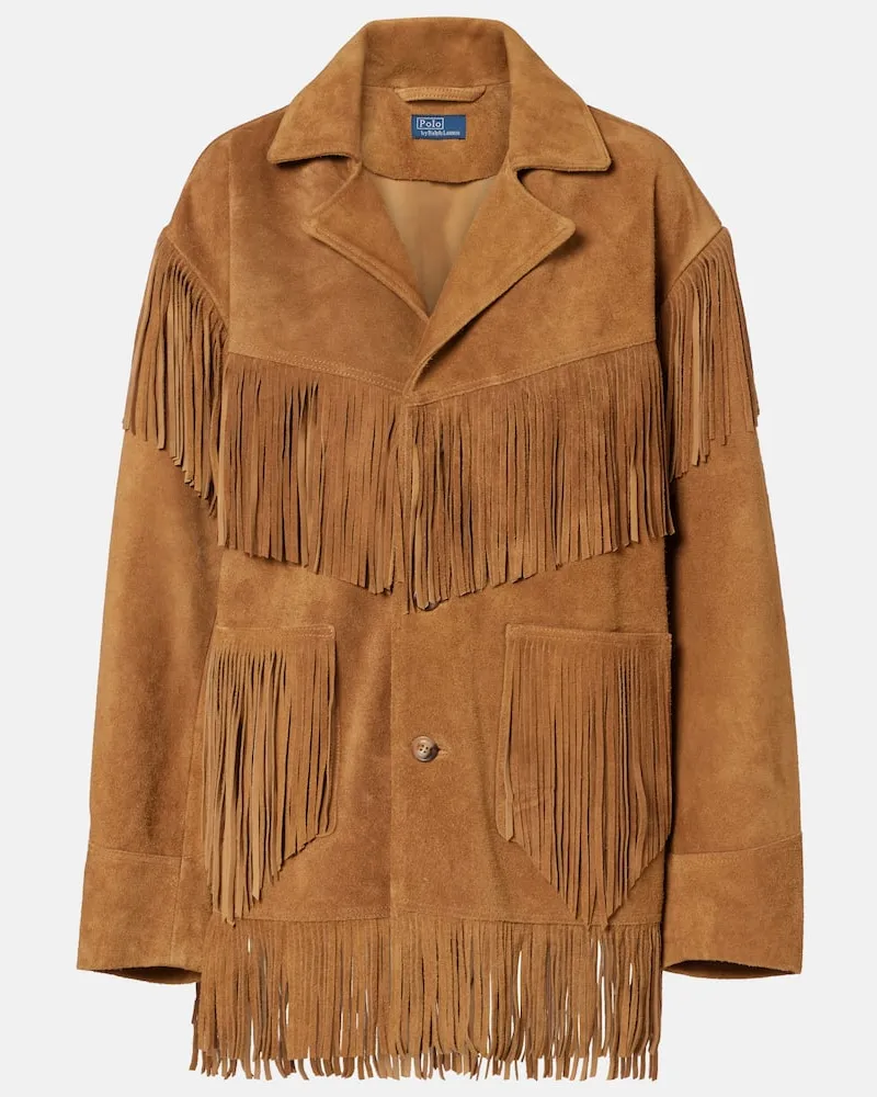 Ralph Lauren Jacke aus Veloursleder Braun