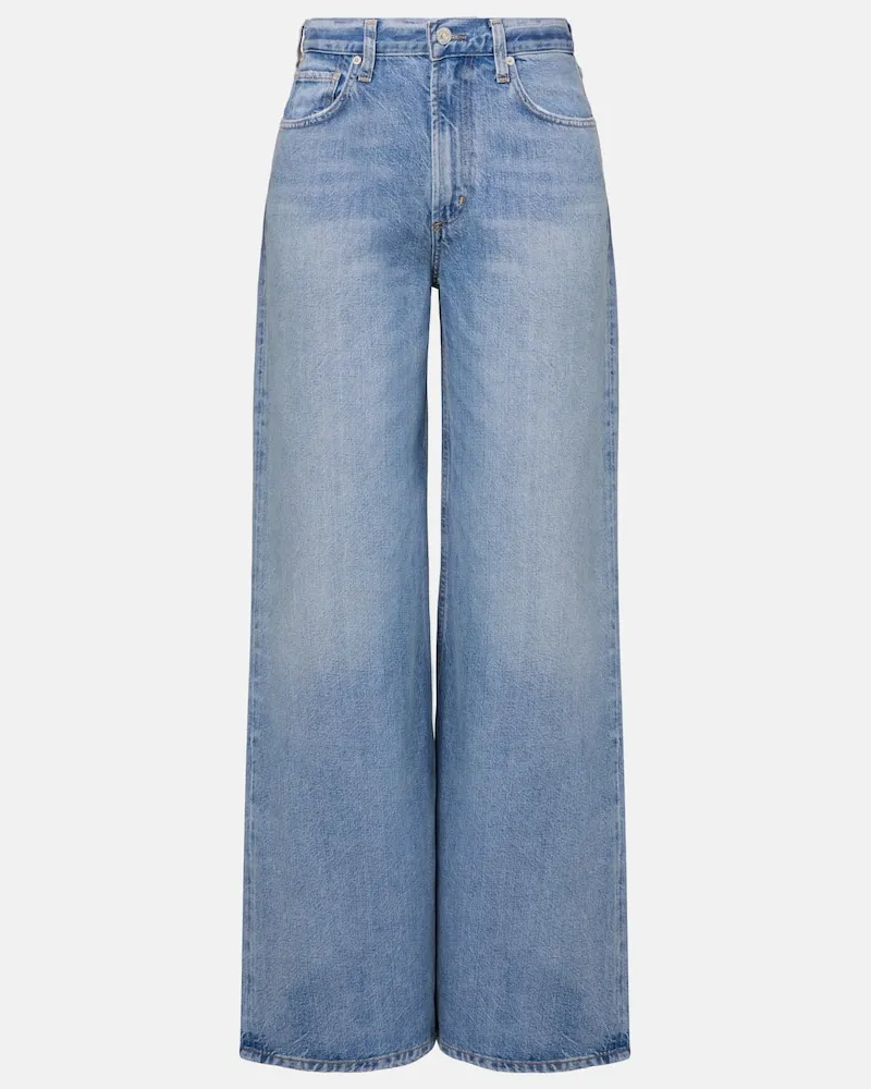 Citizens of humanity Mid-Rise Wide-Leg Jeans Paloma Blau