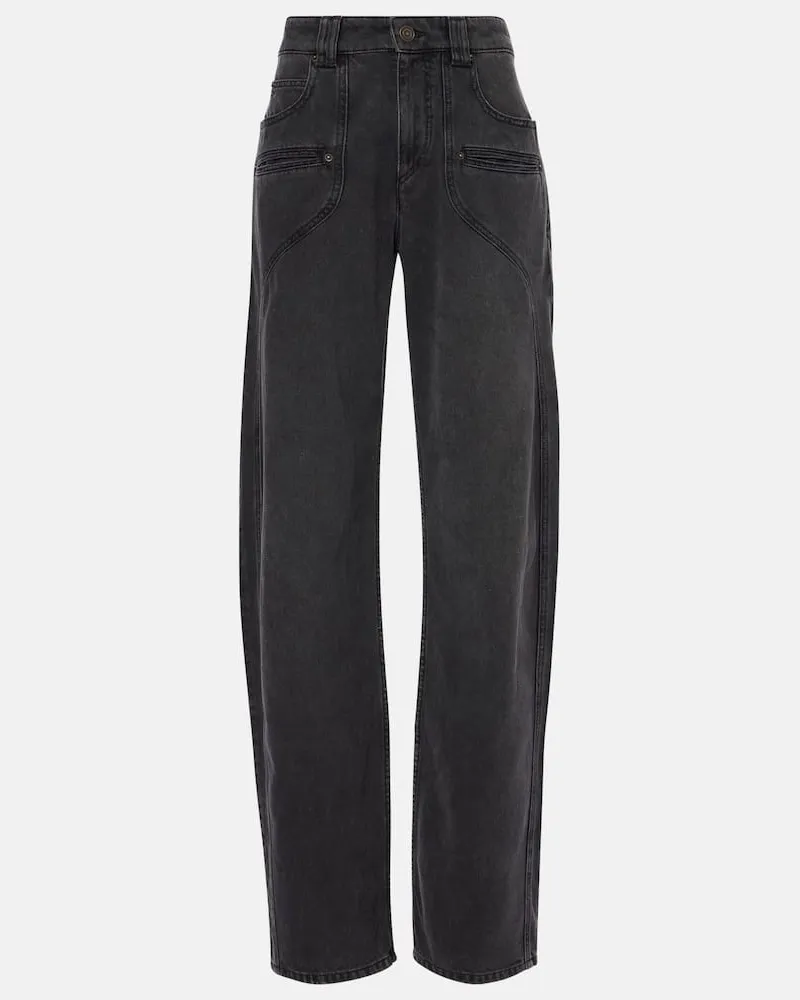 Isabel Marant Wide-Leg Jeans Betiane Schwarz