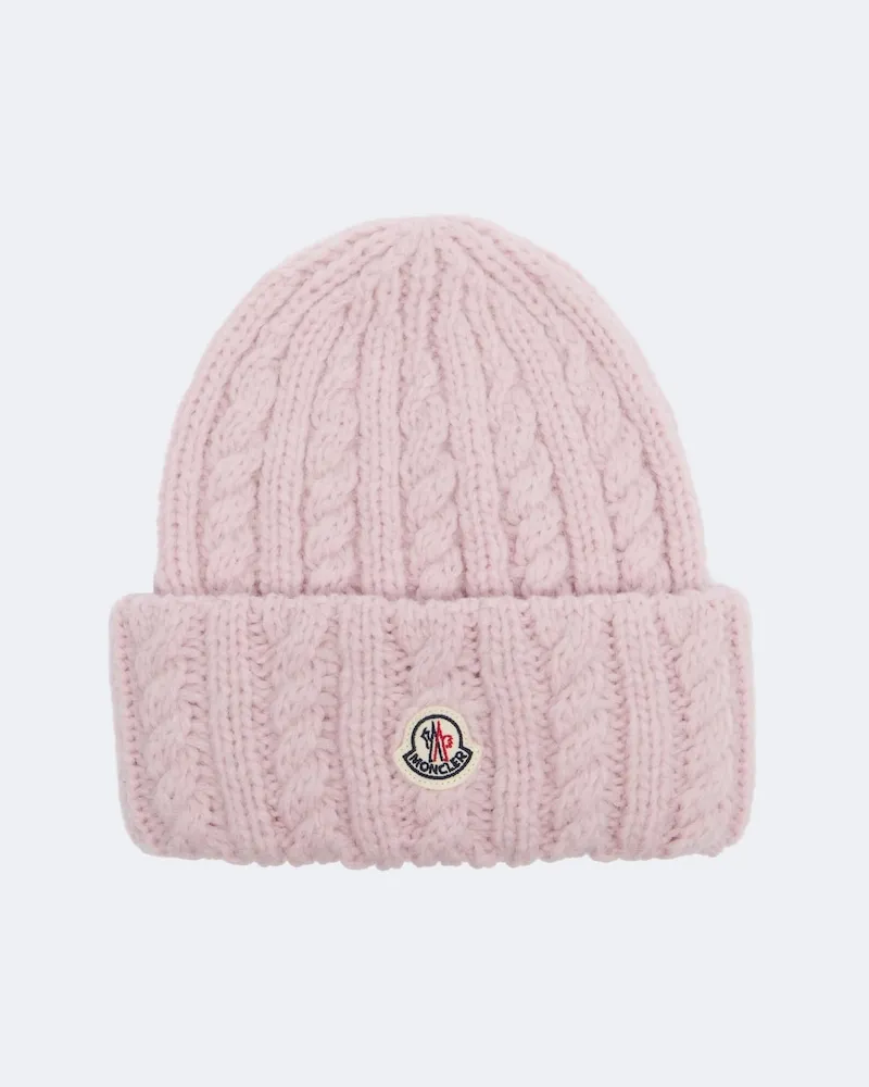 Moncler Mütze aus Strick Rosa