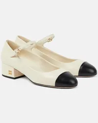 Miu Miu Mary-Jane-Pumps aus Leder Weiss