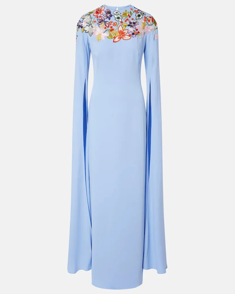 COSTARELLOS Bestickte Robe Blau