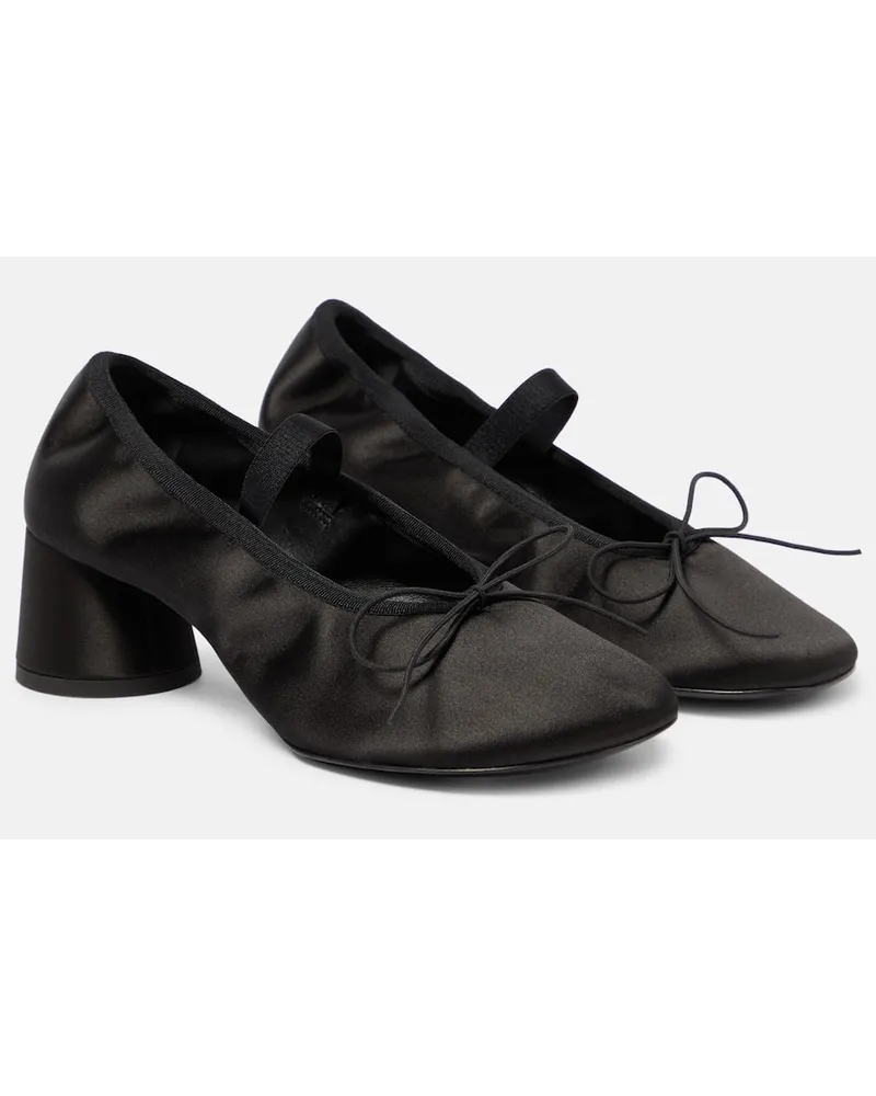 Proenza Schouler Mary-Jane-Pumps Glove aus Satin Schwarz