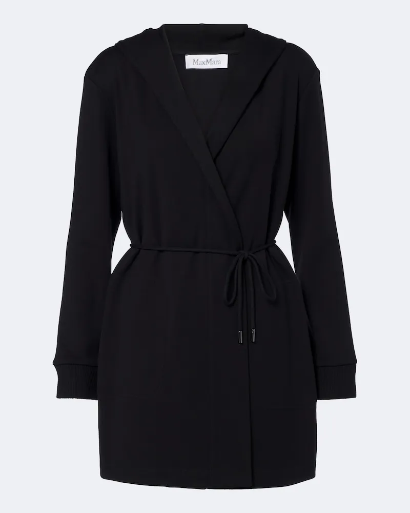 Max Mara Mantel aus Schurwolle Schwarz