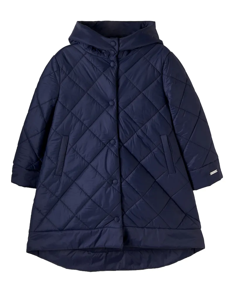 Monnalisa Wattierter Mantel Blau