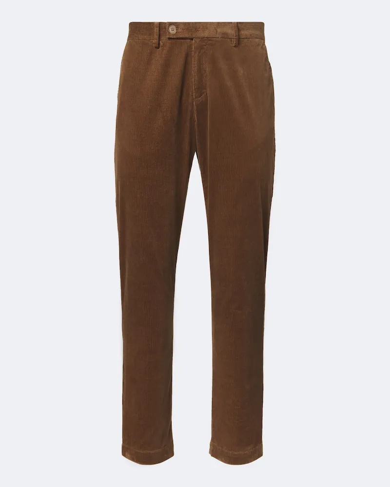 Sunspel Gerade Hose aus Baumwoll-Cord Beige
