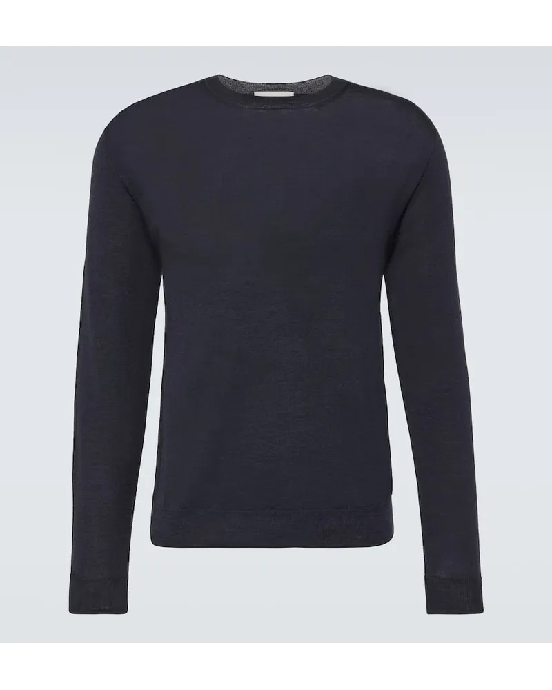 LARDINI Pullover aus Wolle, Seide und Kaschmir Blau