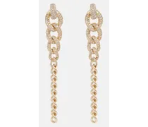 Ohrringe Gradual Drop Link aus 18kt Gelbgold mit Diamanten