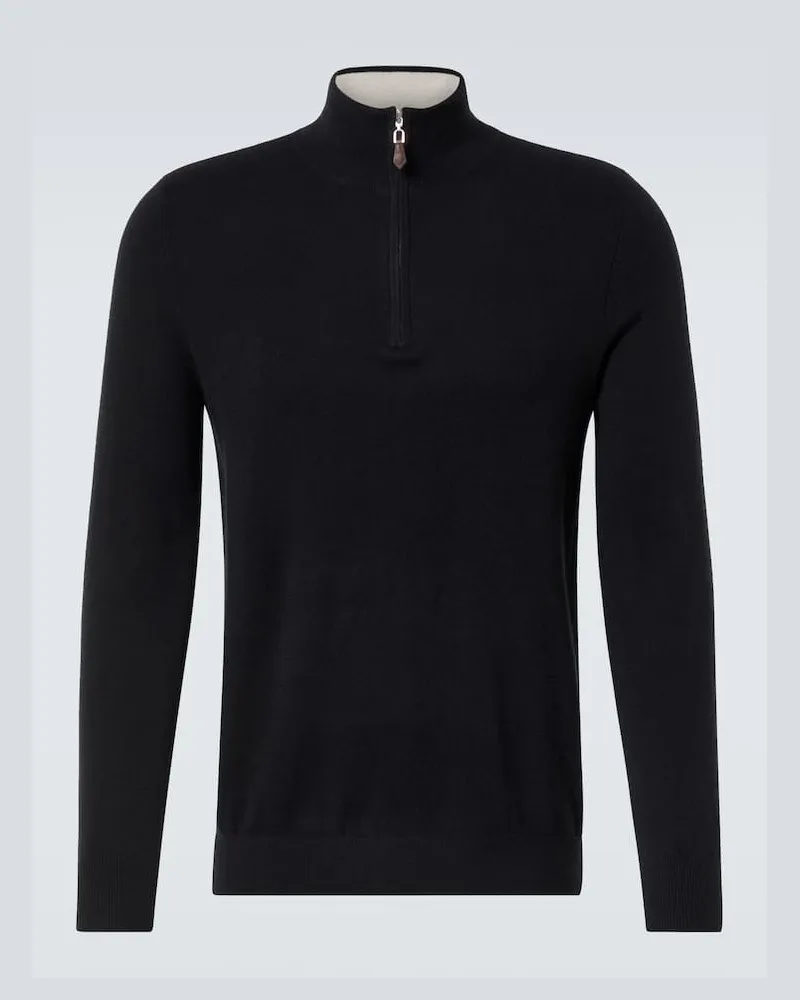 arch4 Pullover Mr Fenchurch aus Kaschmir Schwarz