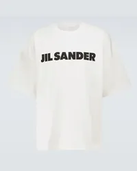 Jil Sander T-Shirt aus Baumwolle Weiss