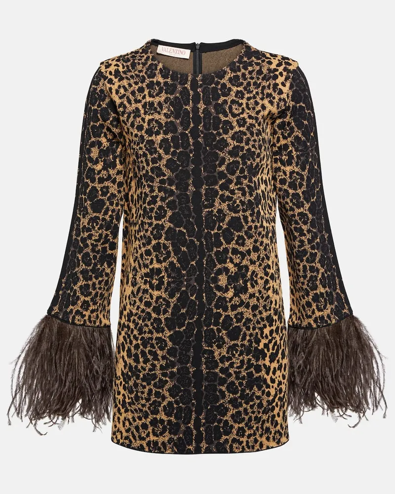 Valentino Garavani Pullover mit Federn Braun