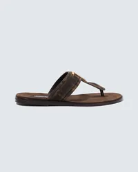 Tom Ford Sandalen Brighton aus Veloursleder Multicolor