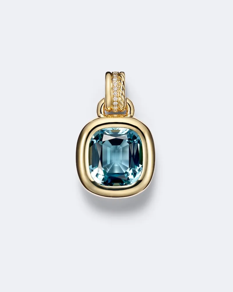 David Yurman Anhänger DY Mercer® aus 18kt Gelbgold mit Diamanten und Topas Gold