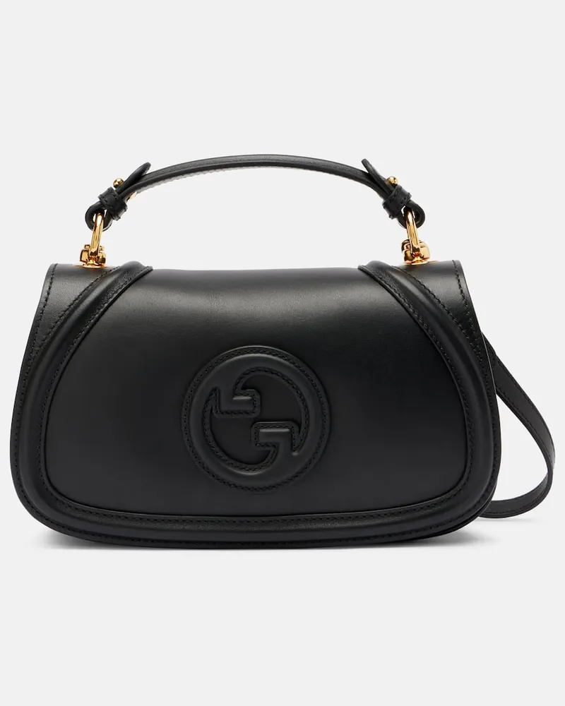 Gucci Tote Bag Gucci Blondie Medium aus Leder Schwarz