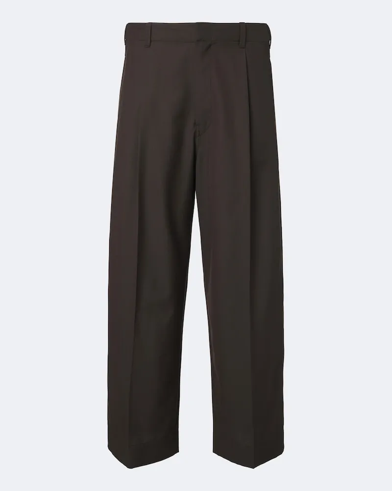 Christophe Lemaire Gerade Hose Grün