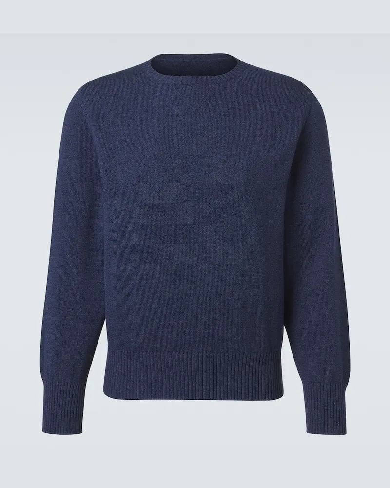 Stoffa Stòffa Pullover aus Baumwolle Blau