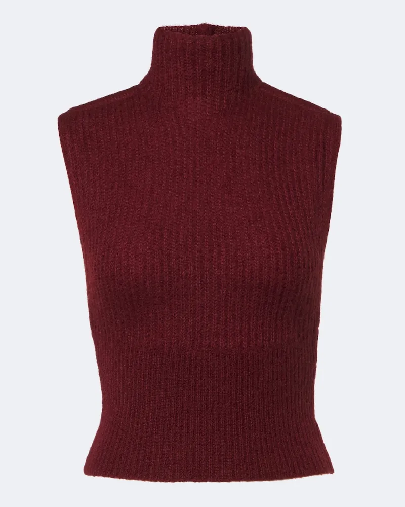 Max Mara Pullunder aus einem Mohairgemisch Braun