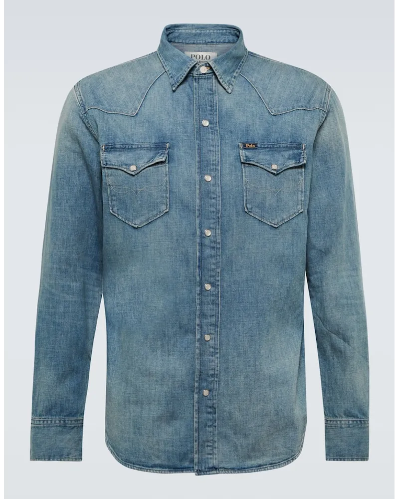 Ralph Lauren Jeanshemd aus Baumwolle Blau