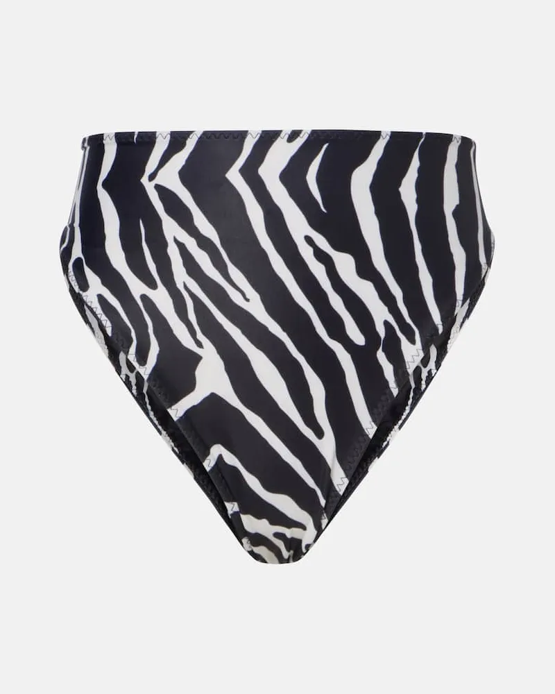 SAME Bedrucktes Bikini-Höschen Schwarz