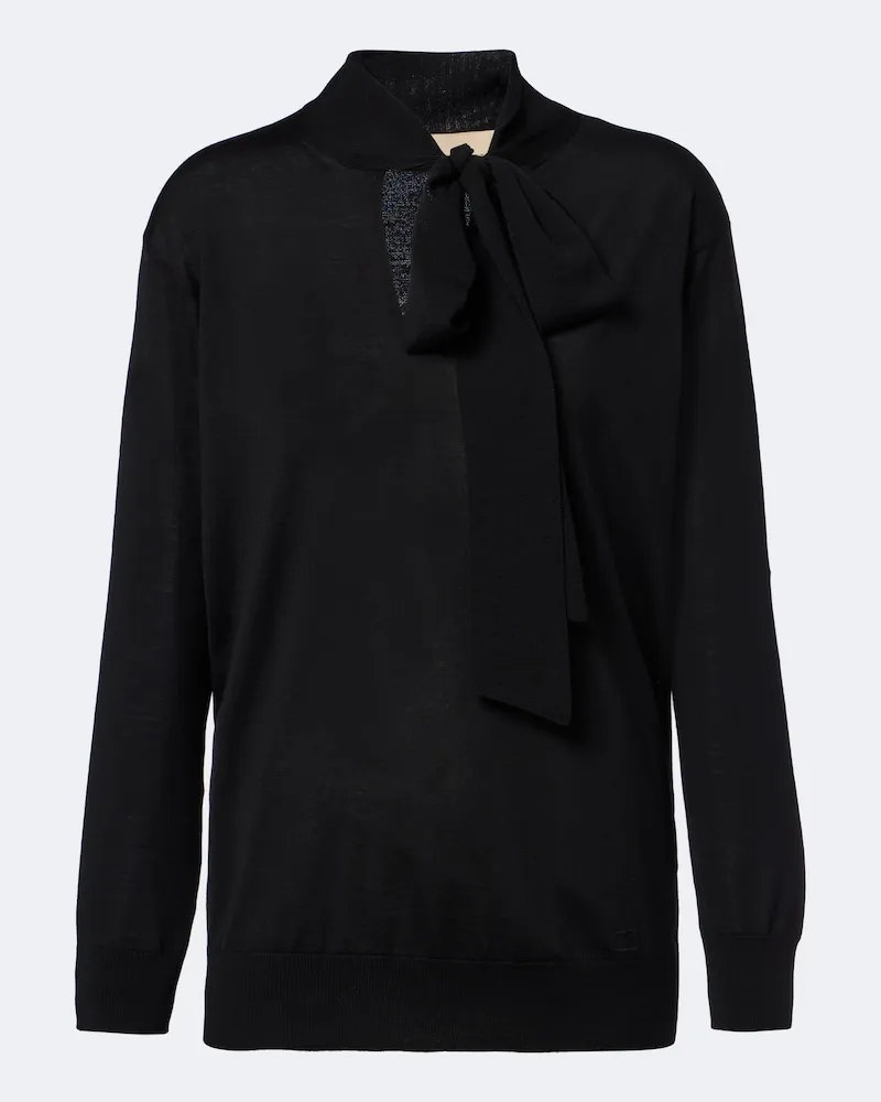 Valentino Garavani Pullover aus Wolle Schwarz